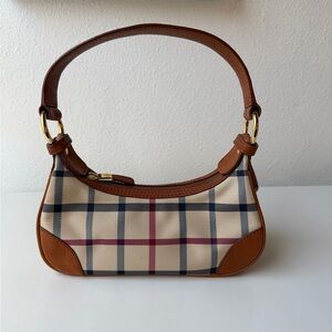 Brooks Brothers Tan Plaid Mini Bag